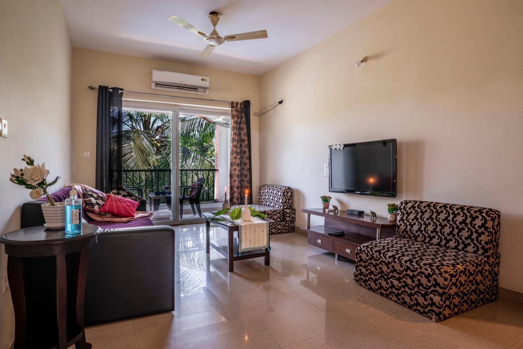 Goa Chillout Apartment - 1Bhk, Baga Dış mekan fotoğraf